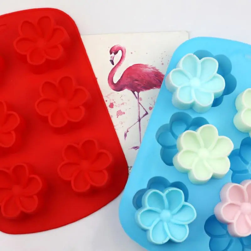 Cake Mould Cake Tools 224 Factory and Stock. Mold Silicone Cake.3d Soap Mould. Gardenia Shape 6 Cavity Silicone Moulds CE / EU