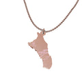 New Bahamas Nassau Island Map Flag Pendant Necklace for Women Men Gold Silver Color Stainless Steel Fashion Jewelry Gift
