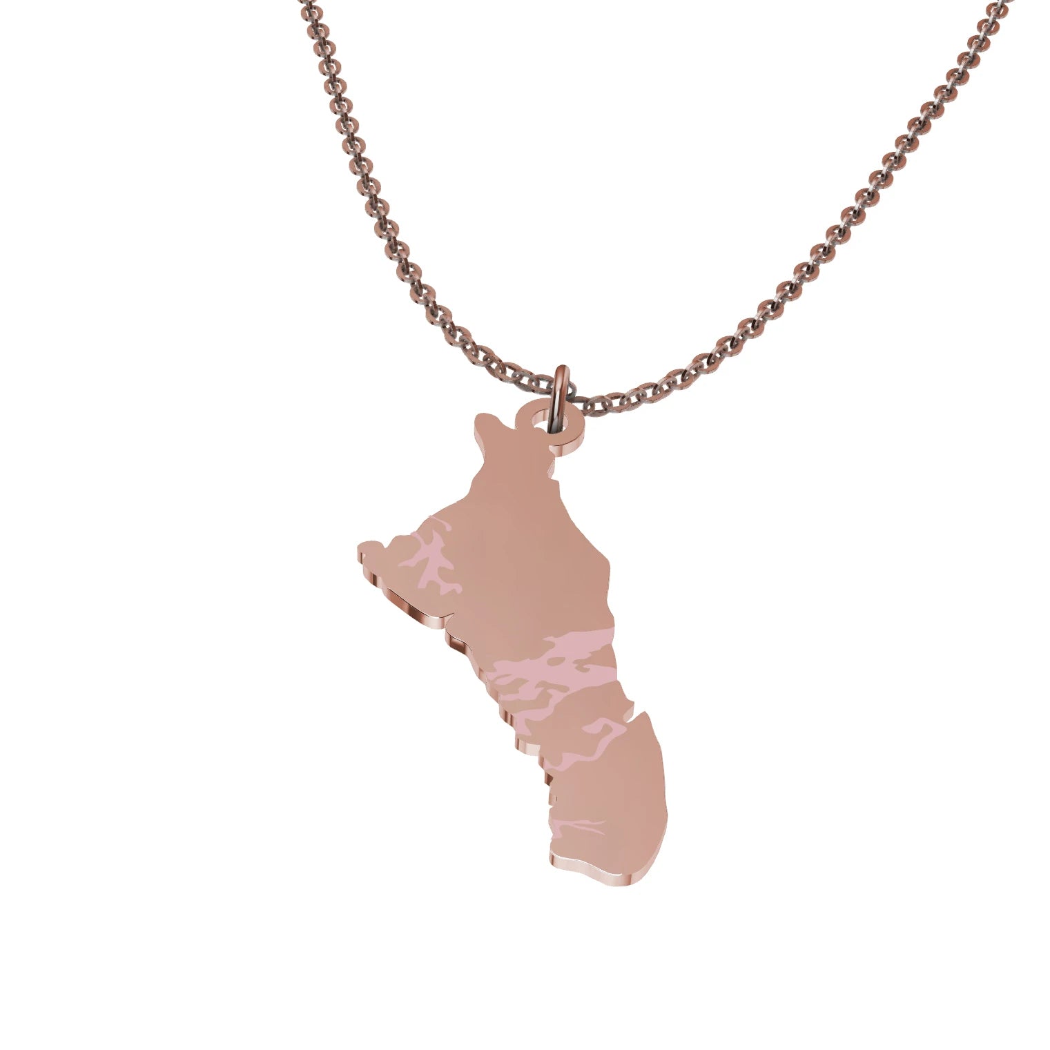 New Bahamas Nassau Island Map Flag Pendant Necklace for Women Men Gold Silver Color Stainless Steel Fashion Jewelry Gift
