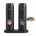 Larger Capacity One Hand Operation Adjustable Coarseness Electric Automatic Rechargeable Salt and Pepper Grinder with LED Light