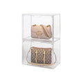 Multifunctional Transparent Dustproof Plastic Storage Box PP Figure Display Cabinet for Perfume Shoes Rectangle Shape