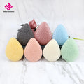 100% Natural Facial Konjac Sponge Cleanser Private Label Water Dropped Konjac Sponge With Multiple Colors shapes