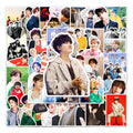 50Pcs Korean Groups BT Decorative Stickers for Girl Kids Suitcase Laptop Bike Guitar Bottle Skateboard Vinyl PVC Decals