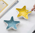 Hot Selling Creative Starfish-Shaped Ceramic Ashtray Custom Logo for Home Hotel or Bar Option