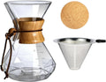 Pour Over Coffee Maker With Wood Sleeve/27oz800mlPour Over Coffee DripperPour Over Coffee Maker Set With Cork Stopper