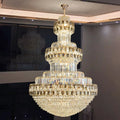 Customized Contemporary Exquisite Hotel Lobby Villa Mall Luxury Crystal Pendant Light Long Chandelier Lighting