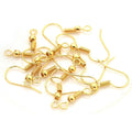 100x Earring Hooks Jewelry Findings Metal Ear Wires Hooks Hypoallergenic for DIY Earring Making