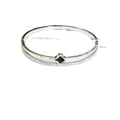 Manufacturer's Stainless Steel Double-layer Three Leaf Black Shell Bracelet 18k Furnace Vacuum Electroplated Jewelry Bracelet