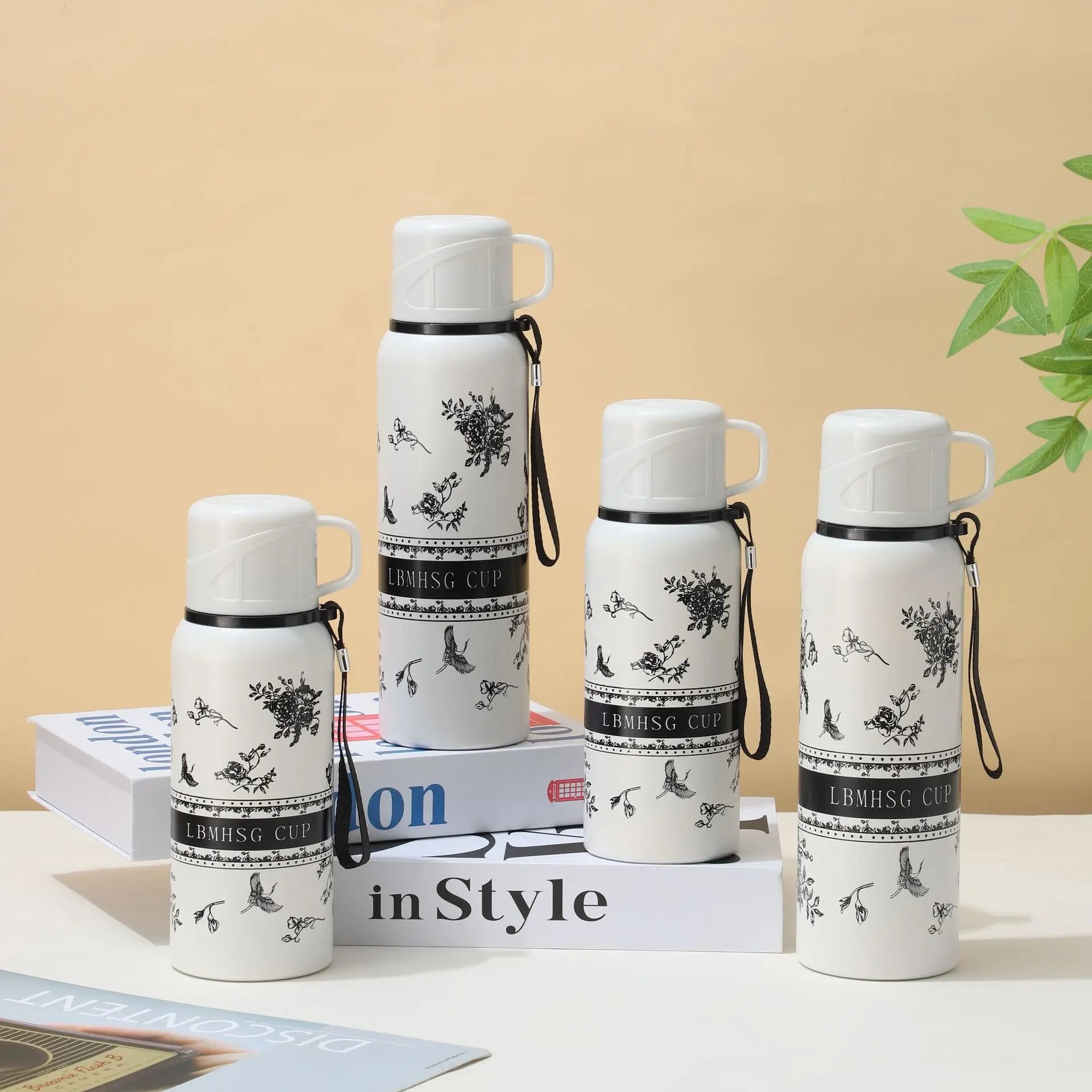 New Gardenia Thermos Bottle 316 Stainless Steel Thermos Cup High-value Male and Female Student Water Cup Portable Tea Cup