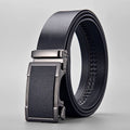 2022 New Business Belt Designer Belts Men's Two-layer Cowhide Automatic Buckle Custom Logo Men Genuine Leather Acceptale Frosted