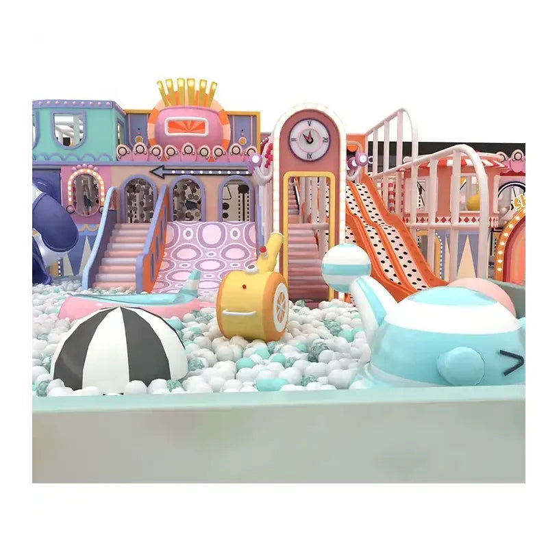 Custom Kids Indoor Playground  Entertainment Equipment Indoor Soft Play Ball Pool Plastic Slides Equipment Manufacturer