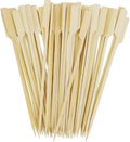 Multi-Size Disposable Bamboo Skewers Paddle Sticks for Food Appetizer Fruit Kabobs BBQ Grill Food Sticks Barbecue Skewers