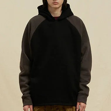 Raglan Sleeve Custom Sweatshirt Oversize Fleece Heavyweight Thick Street Men's Hoodie