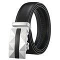 LQbelt Men's Automatic Buckle Belt Waistband Leather Belts for Men Ratchet Belt Custom LOGO OEM Factory