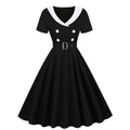 Women Vintage Dress 1950s 60s Retro Print Dress Floral Cotton Women Ladies Swing Rockabilly Dresses Vestidos