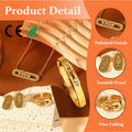 CEROHS Custom Fashion Stainless Steel Green Red Ring CZ Simple Paper Clip Pendants Necklace Bangle Jewelry Set for Women