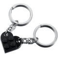 2 PCS/SET Valentine's Day Gift Acrylic Building Block Pendant Keychain Key Ring Accessories Puzzle Pieces Lover Key Chain