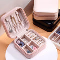 10*10*5cm Portable Jewelry Box Jewelry Organizer Display Travel Jewelry Case Boxes Leather Storage Joyeros Organizador De Joyas