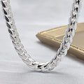 Wholesale Mens Jewelry 6.6mm Curb Cuban Link Chain for Men 925 Sterling Silver Men Chain Necklace