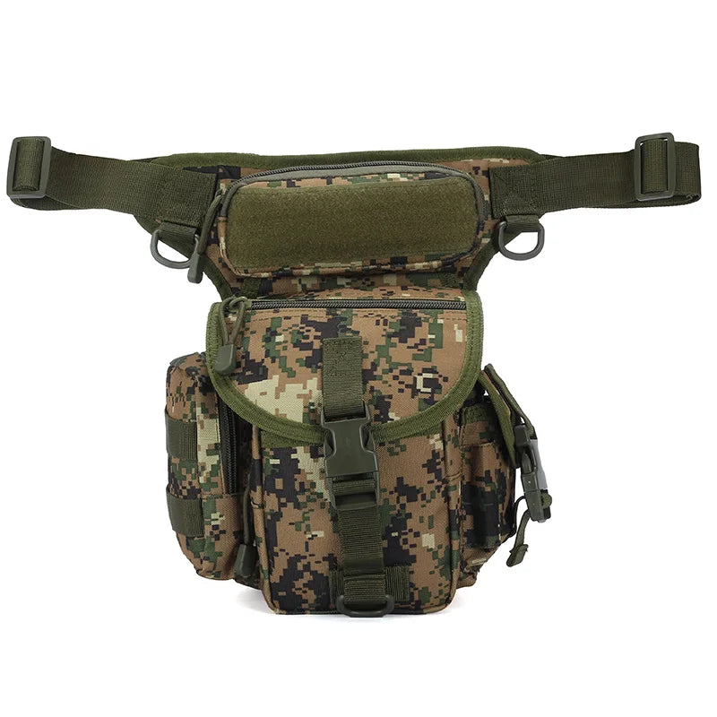 Lupu LP1003 2025 Outdoor Adventure Waist Bag Camouflage Nylon Backpack with Zipper Closure for Hunting and Tactical Usage