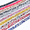 1Cm Bling Resin Rhinestone Trim Hot Fix Strass Diamond Ribbon Iron on Crystal Tape Strip for Garment Wedding Jewelry Decoration