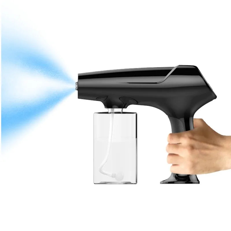 OEM Blue Light Nano Steam Spray Gun Machine Cut Hair Plastic Electric Handheld Air Mist USB Atomizer for Beauty Barber Shop