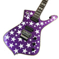 Purple Iceman Body Star Electric Guitar With Tremolo Chrome Bridge Free Shipping USA