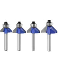 High Quality 6mm Shank Carbide TiCN Coated Router Bit 45 Degree Chamfer Bevel Edging Wood Cutting Tool HRC 45-65 Customizable