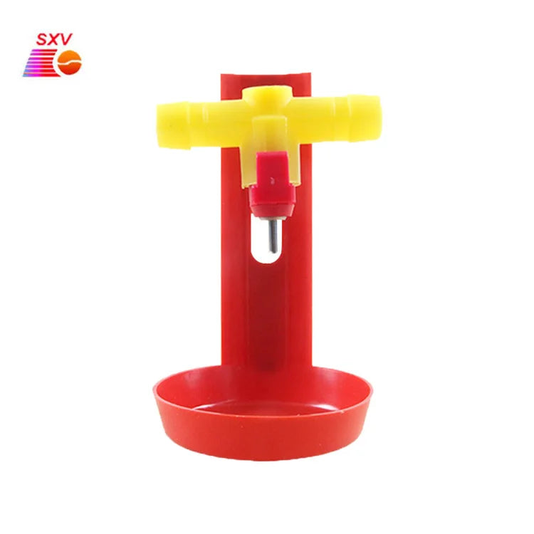 Animal Poultry Farm Equipment Plastic Drip Cup Water Nipple Drinker Bowl Chicken Boiler Nipple Drinkers With Cup