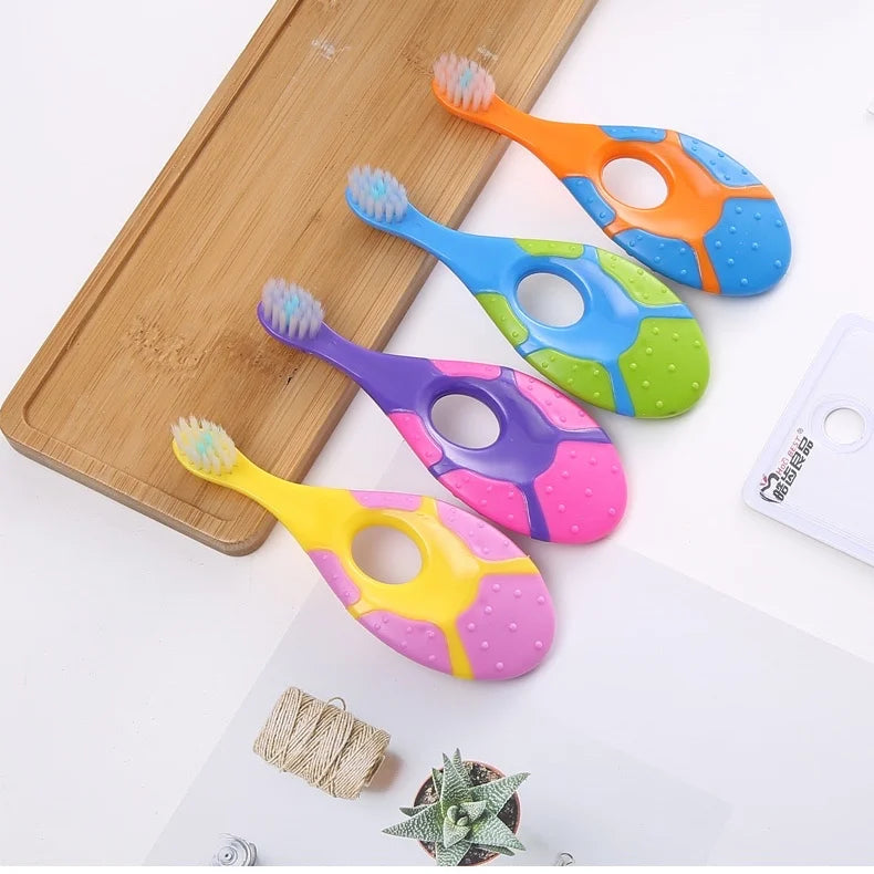 2024 Kids Soft Personalized Toothbrush Home or Travel Use Keep Oral Healthy with Lovely Appearance U Shape