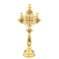 HT Customized Church Standing Crucifix Cross CandleHolder in the Top Orthodox Alloy Crucifix Statue Church Cross