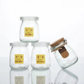 100ml 150ml 200ml Pudding Glass Jar for Jelly Honey with Cork