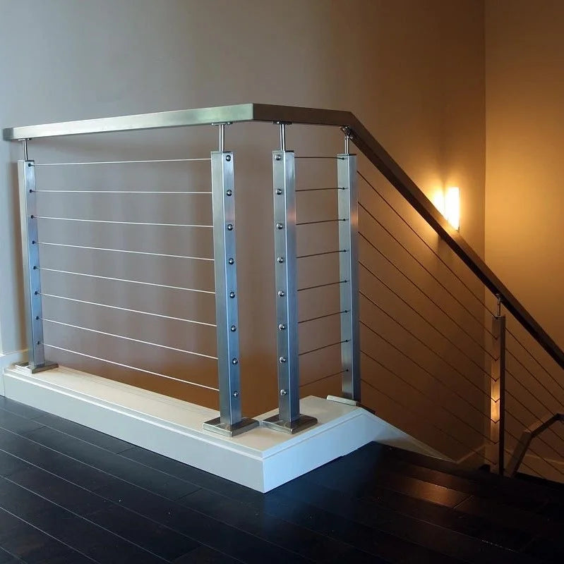 Kebil Interior and Exterior Stainless Steel Wire Rope Cable Railing