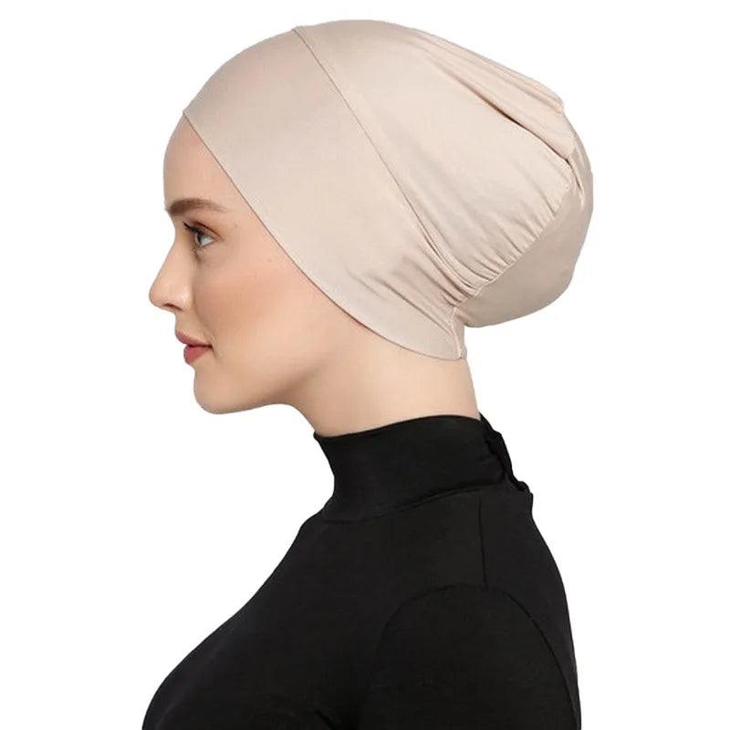 Autumn New Collection Girls' Over-the-Neck Scarf Hijab Customizable Logo Printed Mercerized Cotton Polyester for Muslims