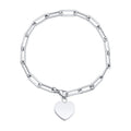 Hot Selling Keepsake Pet Cremation Jewelry Stainless Steel Heart Pendant Urn Bracelet for Ashes