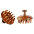 Scalp and Meridian Massage Comb Round Wide-tooth Long Hair Curling Comb Simple Durable for Home Head Body Massager