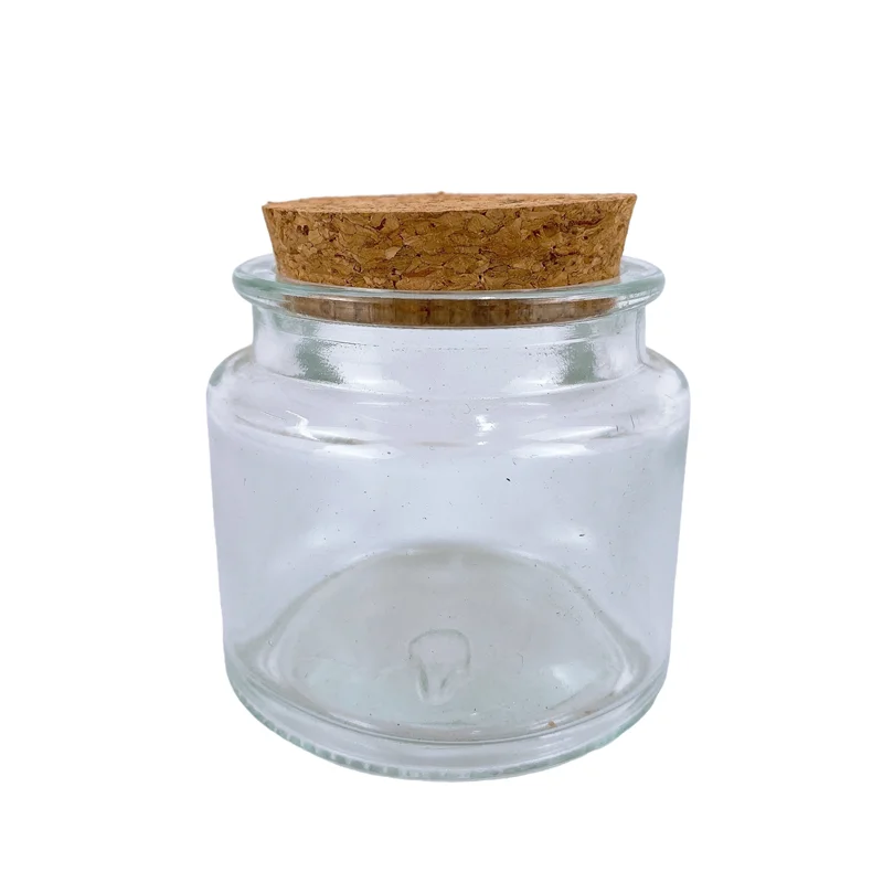 Candle Jars With Cork Lids For Candle Making 90g Bulk Candle Container with Wooden Stopper