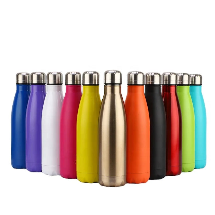 350ml/500ml/750ml/1000ml Custom Logo Double Wall Vacuum Insulated Sublimation Water Bottles Sports Stainless Steel
