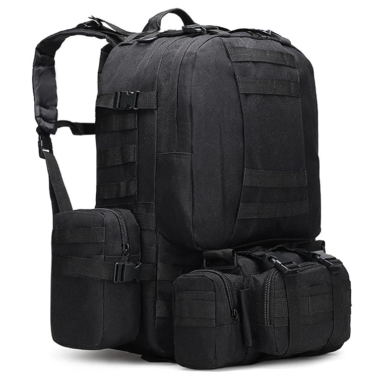 Hot Sale 900d Oxford Black Vintage Hiking Backpack Manufacturer