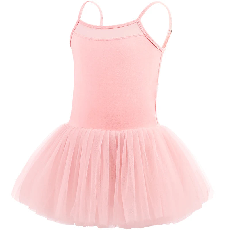 Kids Ballet Tutu Dress Camisole Girls Dance Skirted Leotards