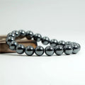 8mm Natural Stone Hematite Beads Bracelet Elastic Yoga Round Beads Crystal Bracelet Bangle Unisex
