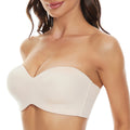 Wholesale Women Plus Size Strapless Bra Thin Cup Non-Slip Push up Comfortable Strapless Bra