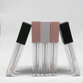 Low Moq Luxury square Acrylic Lip Gloss Tubes with Sponge Applicator Hot Selling Waterproof Lip Cosmetics Tube