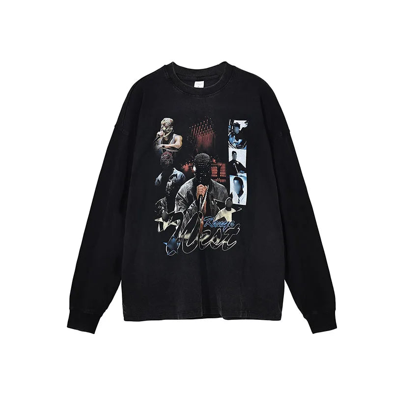 Professional Customization Soft Men's Cotton T-shirts Casual Long Sleeve Mens Hip Hop t Shirt