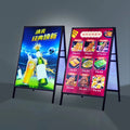 Party Menu a Frame Metal 24 X36 Light Box Swing Stand Portable Advertising Outdoor Steel Display