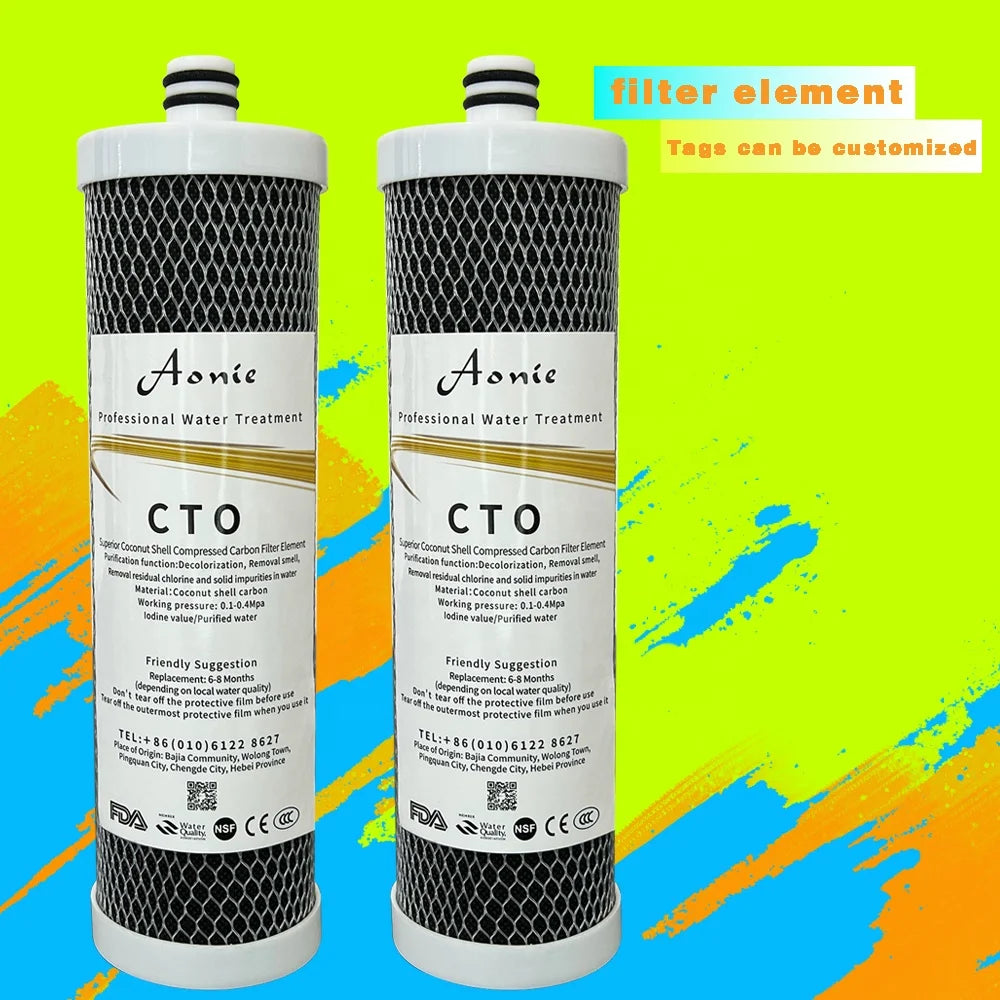 Hot Sale 10'' CTO Carbon Block Activated Carbon CTO Filter Cartridge