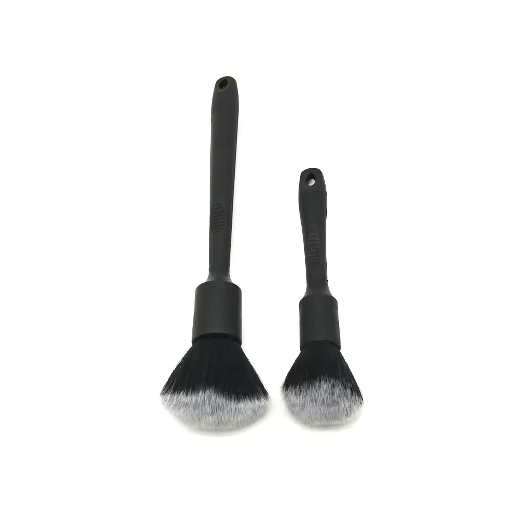2 Pcs Microfiber Car Detailing Brush Set Multi-functional Car Interior Cleaning Brushes for Chairs Air Vent