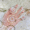 Wholesale Price Guipure Lace Fabric 100 polyester Wedding Lace Fabric Beaded Yards Bridal Lace Fabric