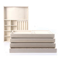 Tray Showcase Ring Necklace Luxury Display Velvet Jewelry Storage Box Fabric Jewelry Organizer