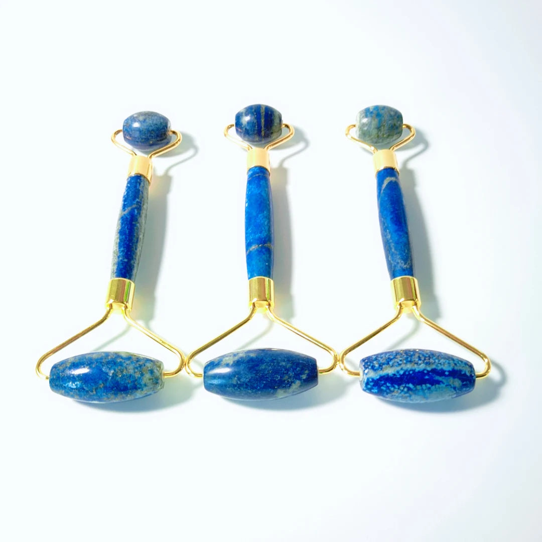 2026 100% natural jade wholesale price lapis lazuli double head roller jade roller
